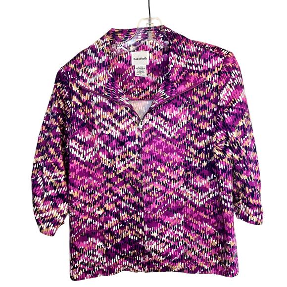 BonWorth XSP Women's Blazer Sleeve Suit Coat Petite Size 2 4 Jacket Extra Small - Picture 1 of 4